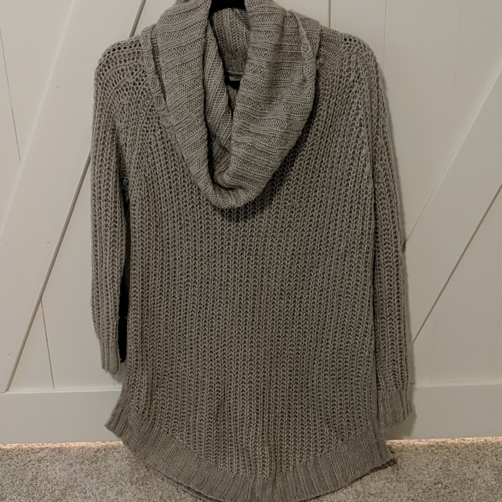 Grey Cowlneck Sweater